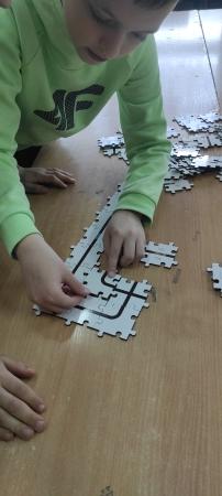 Układanie puzzli w klasie 3 - nauka programowania - Ozobot